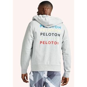 Peloton Grey Full Zip-Up Hoodie | Size XXL